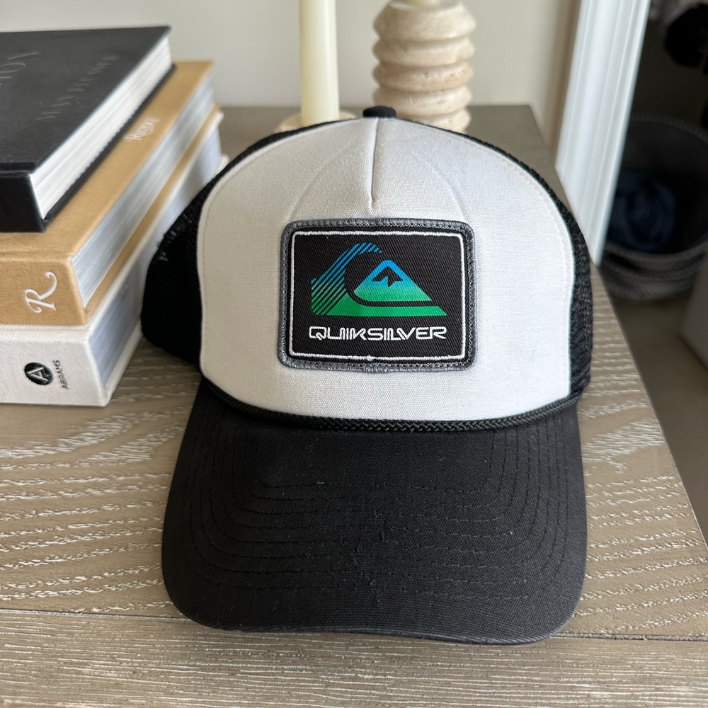 Quiksilver Trucker Hat in Black and White